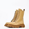 Women Boots 21.220 Beige Leather MAKIS KOTRIS Women Boots 21.220 Beige Leather MAKIS KOTRIS
