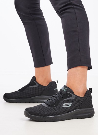 Γυναικεία Παπούτσια Casual 12606 Μπορντό Ύφασμα Skechers