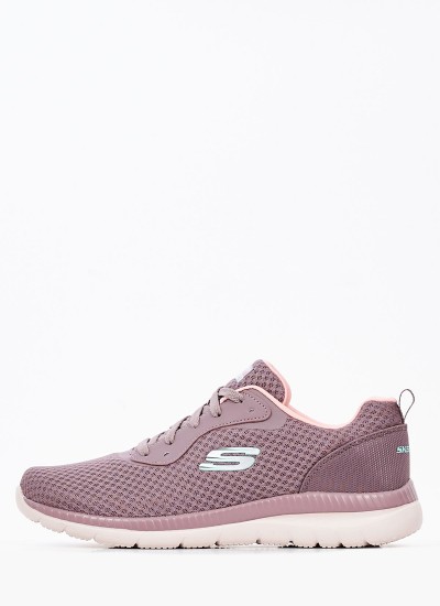 Γυναικεία Παπούτσια Casual 12606 Μπορντό Ύφασμα Skechers