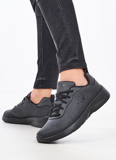 Γυναικεία Παπούτσια Casual 88888368 Μαύρο ECOleather Skechers