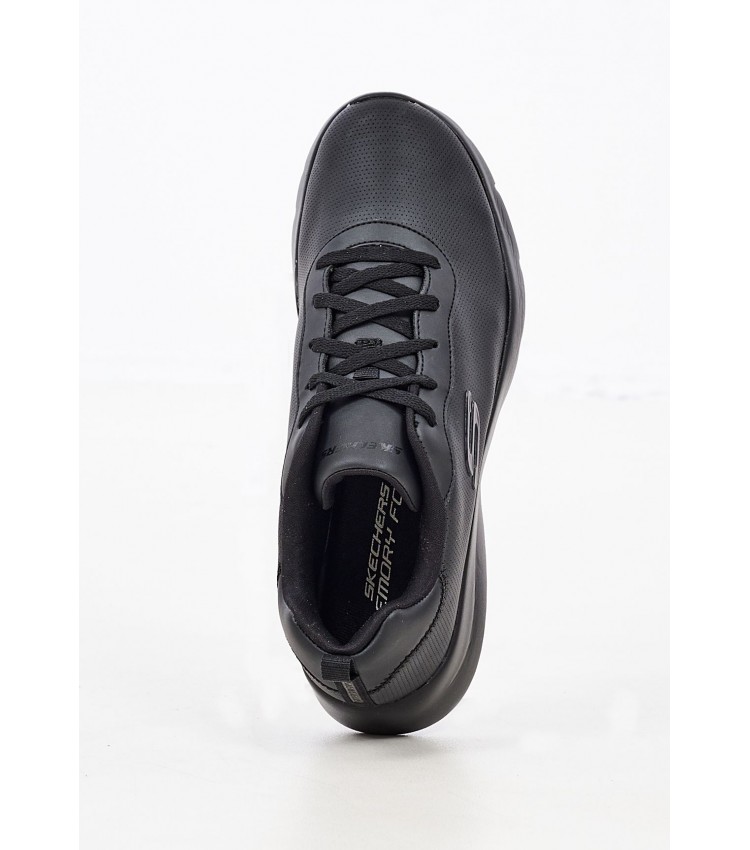 Women Casual Shoes 88888368 Black ECOleather Skechers