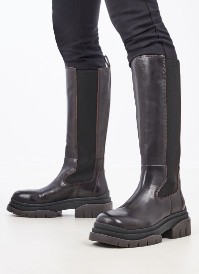 Women Boots Melrose Black Leather Ash