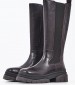 Women Boots Stone Black Leather Ash