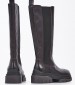 Women Boots Stone Black Leather Ash