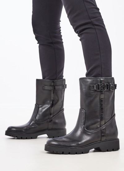 Γυναικεία Μποτάκια Radlyn Μαύρο Δέρμα Guess