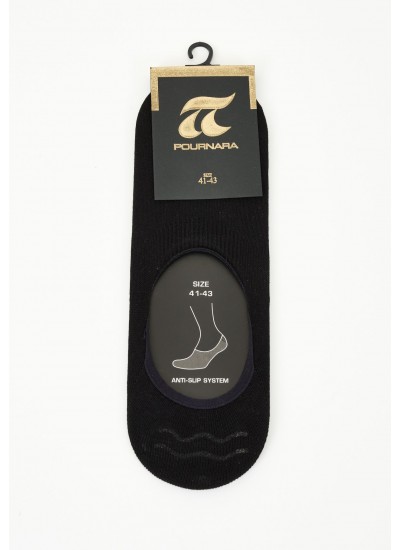 Men Socks 786 Black Cotton Pournara