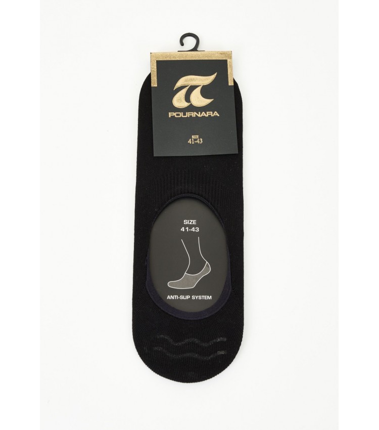 Men Socks 786 Black Cotton Pournara