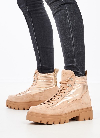 Γυναικεία Μποτάκια Marywood Μπεζ ECOsuede Replay