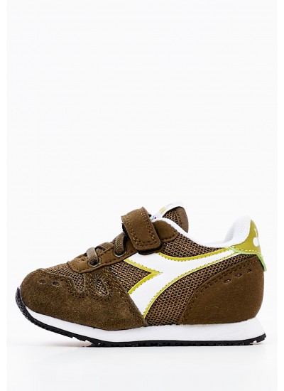 Παιδικά Μποτάκια A147X Καφέ Δέρμα Καστόρι Timberland