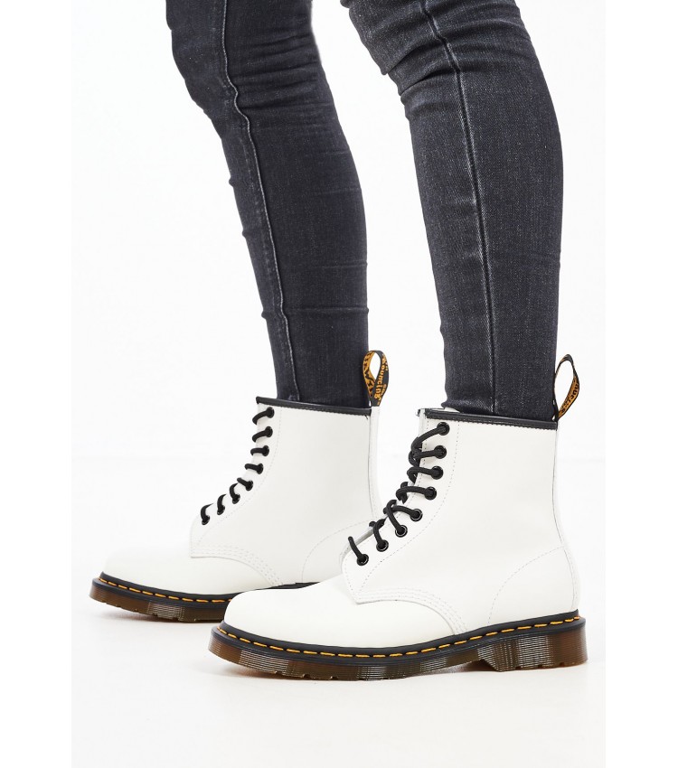 Women Boots 1460.W White Leather Dr. Martens
