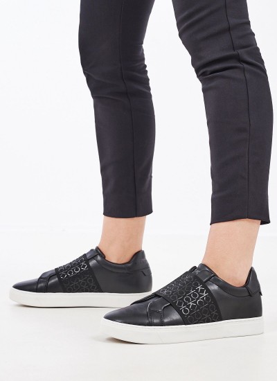 Γυναικεία Παπούτσια Casual Slip.Ck Μαύρο ECOleather Calvin Klein