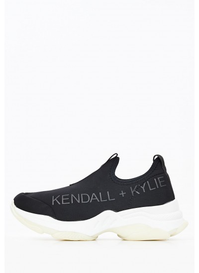 Γυναικεία Παπούτσια Casual Gili Μαύρο Ύφασμα Kendall+Kylie