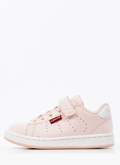 Παιδικά Παπούτσια Casual Avenue.Mini Ροζ ECOleather Levi's