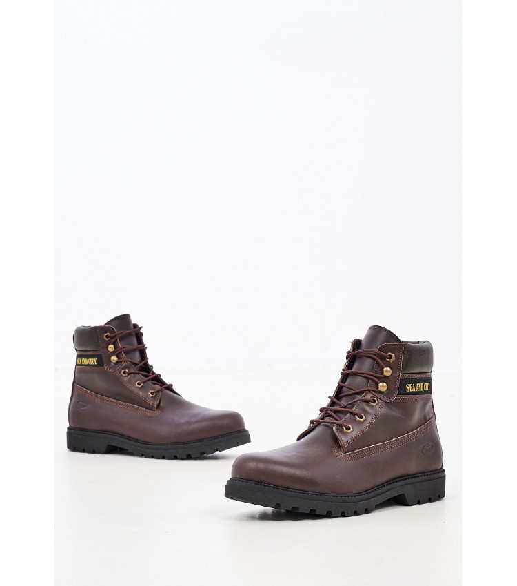 Men Boots C30 Brown Leather Sea and City