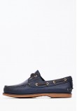 Men Sailing shoes C4 Blue Leather Sea and City