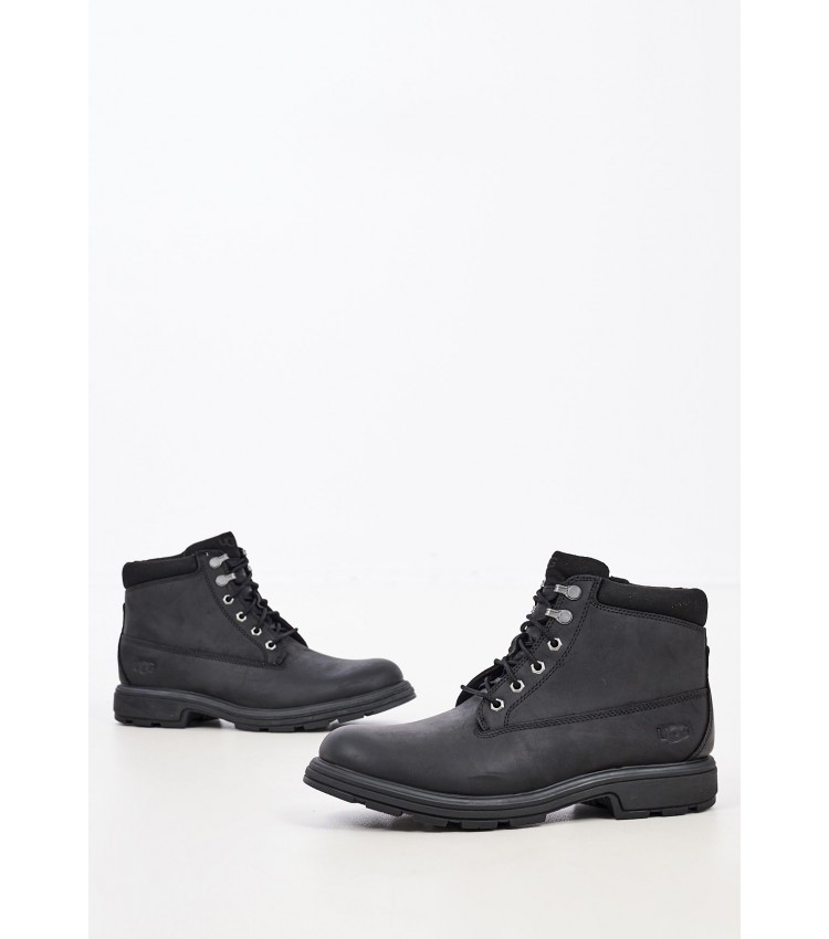 Men Boots 1121005 Black Leather UGG