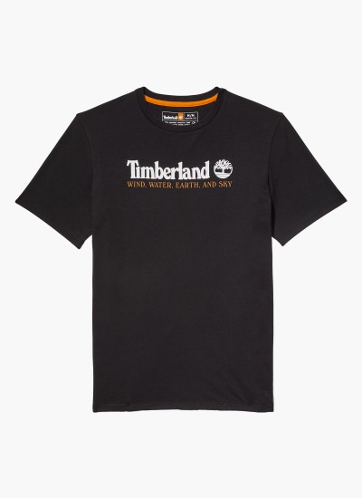 Ανδρικές Μπλούζες A2CQY Άσπρο Βαμβάκι Timberland