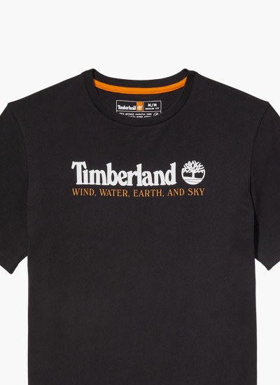 Ανδρικές Μπλούζες A2CQY Άσπρο Βαμβάκι Timberland