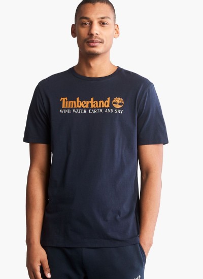Ανδρικές Μπλούζες A2CQY Άσπρο Βαμβάκι Timberland
