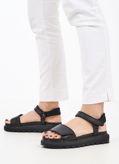 Γυναικεία Μποτάκια A2JRQ Μαύρο Δέρμα Timberland