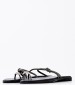 Women Flats 1036 Black Leather Mortoglou