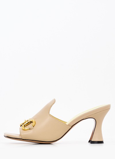 Γυναικεία Flats Salto.Baixo Μπεζ 'Υφασμα Schutz