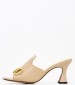 Women Mules 1161053 Beige Leather Mortoglou