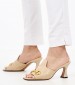 Women Mules 1161053 Beige Leather Mortoglou