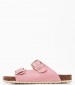 Women Flats 1161061 Pink Leather Mortoglou