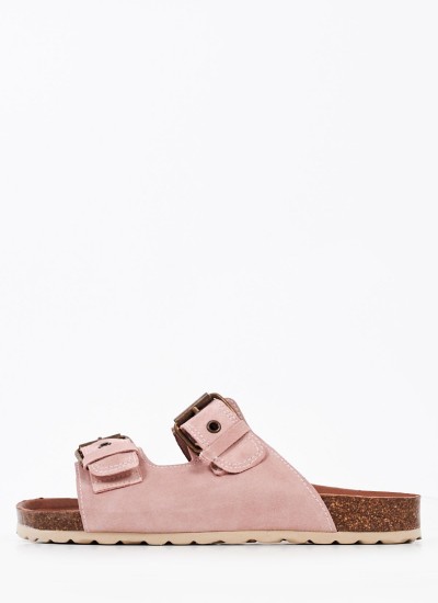 Γυναικεία Flats 2125.117134 Λαδί Δέρμα MF