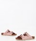 Women Flats 1161068 Nude Suede Leather Mortoglou