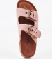 Women Flats 1161068 Nude Suede Leather Mortoglou