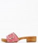 Women Mules 1161077 Pink Leather Mortoglou