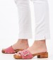 Women Mules 1161077 Pink Leather Mortoglou