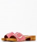 Women Mules 1161077 Pink Leather Mortoglou