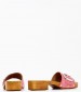 Women Mules 1161077 Pink Leather Mortoglou