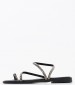 Women Flats 315 Black Leather Mortoglou