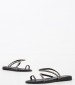 Women Flats 315 Black Leather Mortoglou