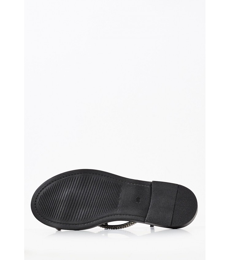 Women Flats 315 Black Leather Mortoglou