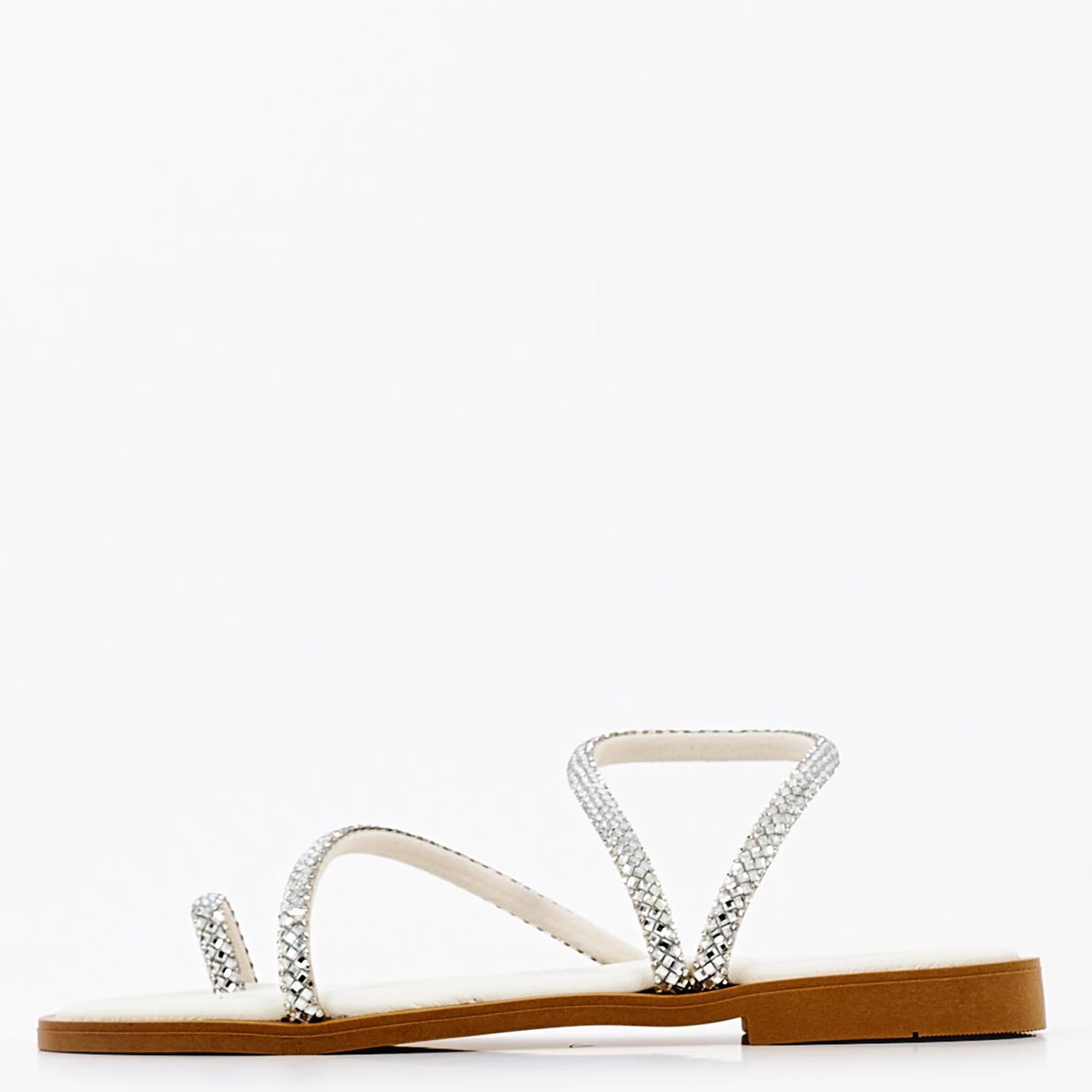 Women Flats 315 Silver Leather Mortoglou