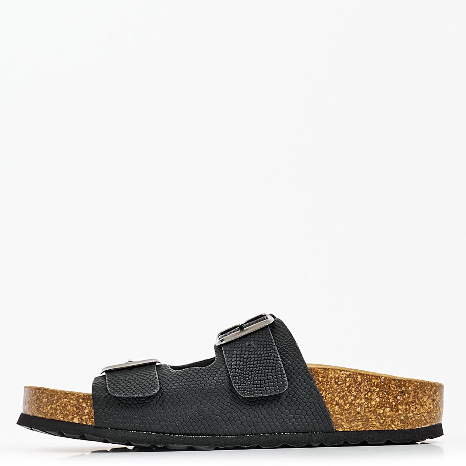 Women Flats 6497.C.Sn Black ECOleather Mortoglou