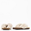 Γυναικεία Flats Aruba.Fur Μπεζ Γούνα Mortoglou
