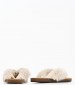 Women Flats Aruba.Fur Beige Mortoglou