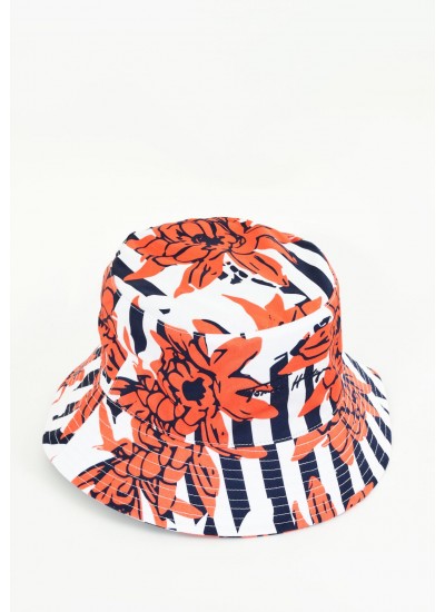 Γυνακεία Καπέλα Bucket.Floral Multi Βαμβάκι Tommy Hilfiger