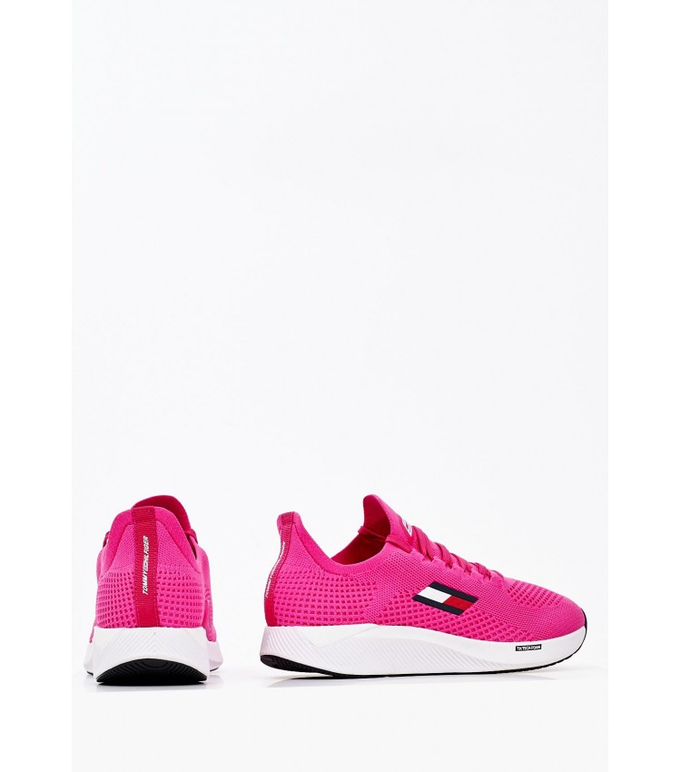 Women Casual Shoes Elite.6 Pink Fabric Tommy Hilfiger