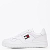 Ανδρικά Παπούτσια Casual Retro.Basket Άσπρο Δέρμα Tommy Hilfiger Casual - Sneakers Tommy Hilfiger Retro.Basket-White