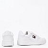 Ανδρικά Παπούτσια Casual Retro.Basket Άσπρο Δέρμα Tommy Hilfiger Casual - Sneakers Tommy Hilfiger Retro.Basket-White