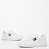 Ανδρικά Παπούτσια Casual Retro.Basket Άσπρο Δέρμα Tommy Hilfiger Casual - Sneakers Tommy Hilfiger Retro.Basket-White