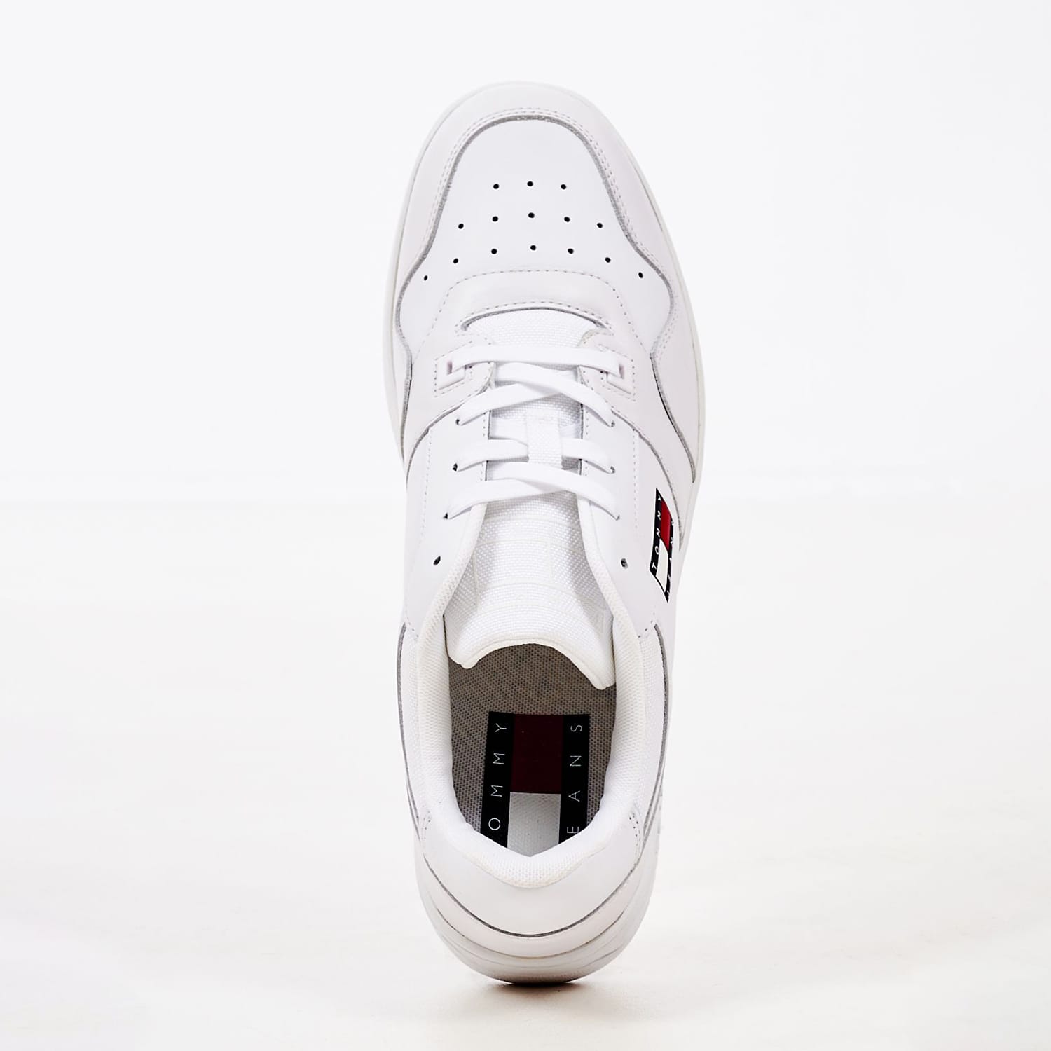 Ανδρικά Παπούτσια Casual Retro.Basket Άσπρο Δέρμα Tommy Hilfiger Casual - Sneakers Tommy Hilfiger Retro.Basket-White