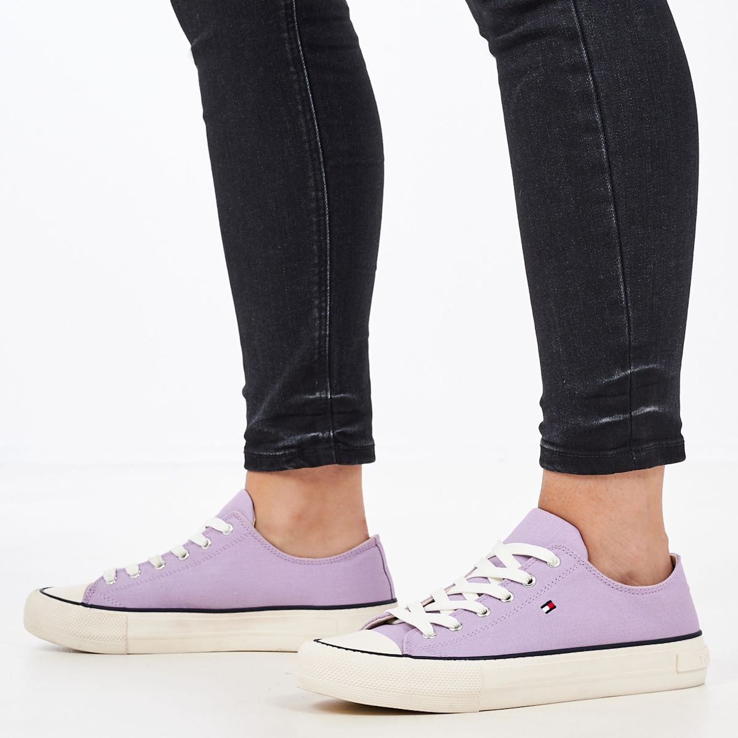 Γυναικεία Παπούτσια Casual Sneaker.Girl.W Μωβ Ύφασμα Tommy Hilfiger